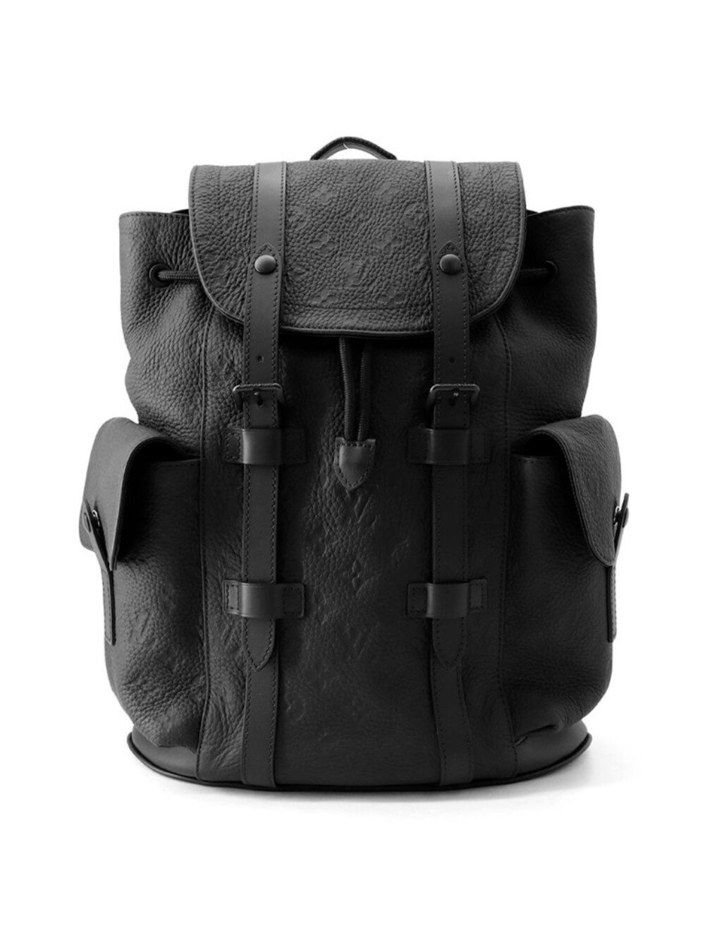 Louis Vuitton Backpack Monogram Taurillon Christopher PM Black